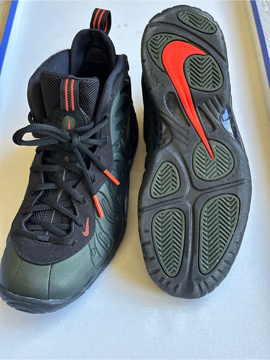 Nike Air Foamposite Pro Sequoia 644792-300 Size 7Y Green Black Orange Sneakers main image 14